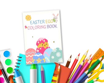 Easter coloring page, Easter egg coloring, kids easter coloring, easter coloring book, easter activity, easter eggs, printable easter egg