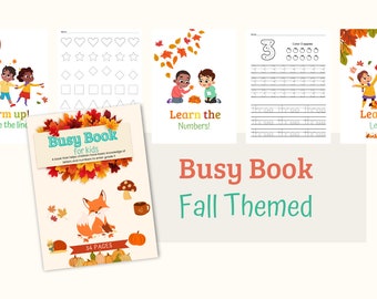 Busy book, Learning binder, Quiet book printable, printables for kids, busy binder, montessori materials, toddler busy book