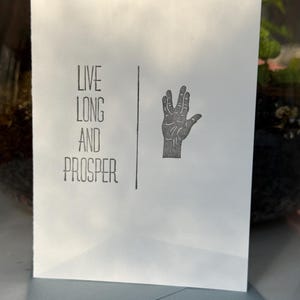 Tarjeta de felicitación "Larga vida y prosperidad"