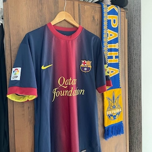 Maillot FC Barcelone 2012-2013 Nike, Taille L (12-13 Ans), Occasion