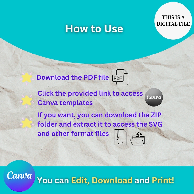 Download the PDF file:
Click the provided link to access Canva templates!
