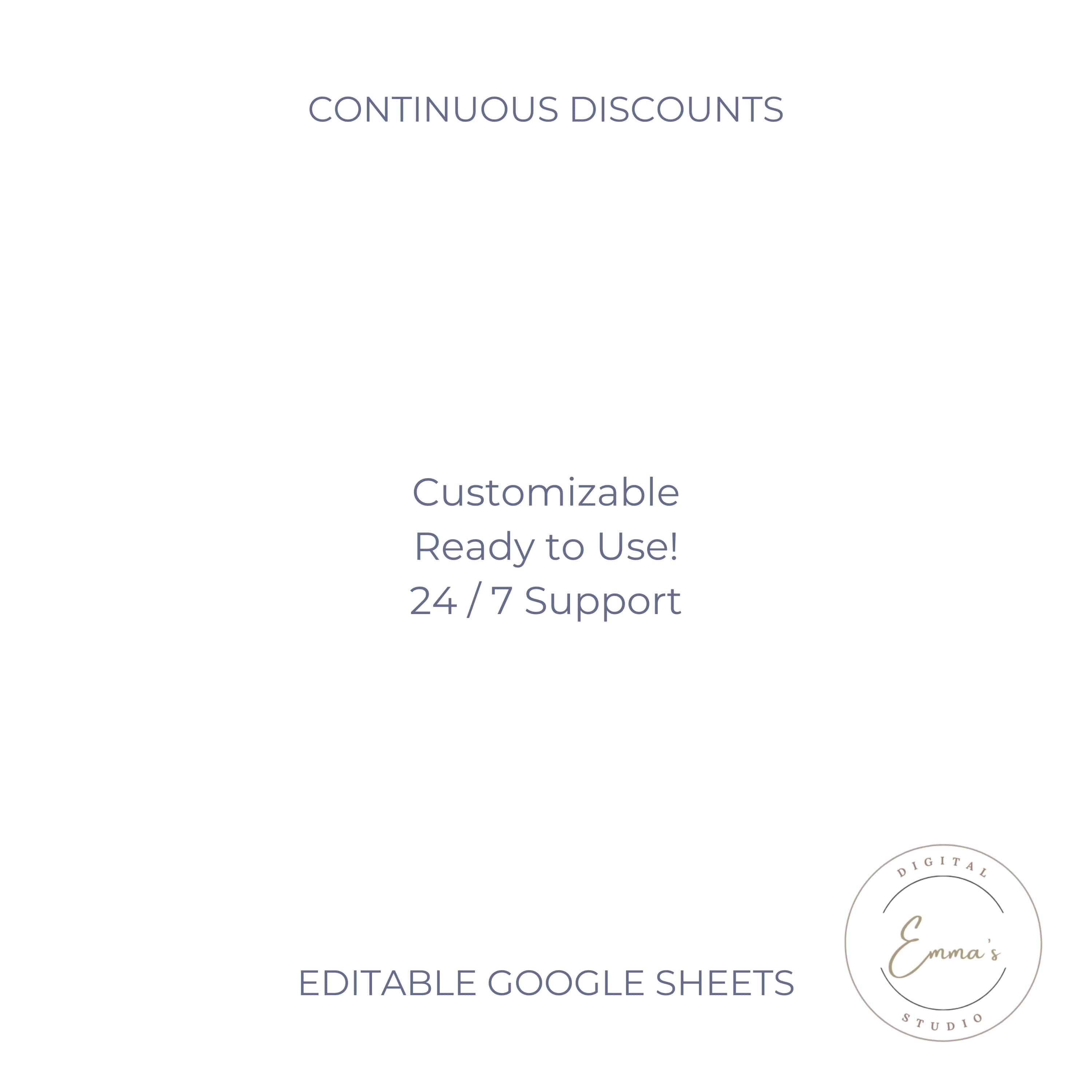 2026 Monthly Calendar Spreadsheet: Digital Planner, Google Sheets ...