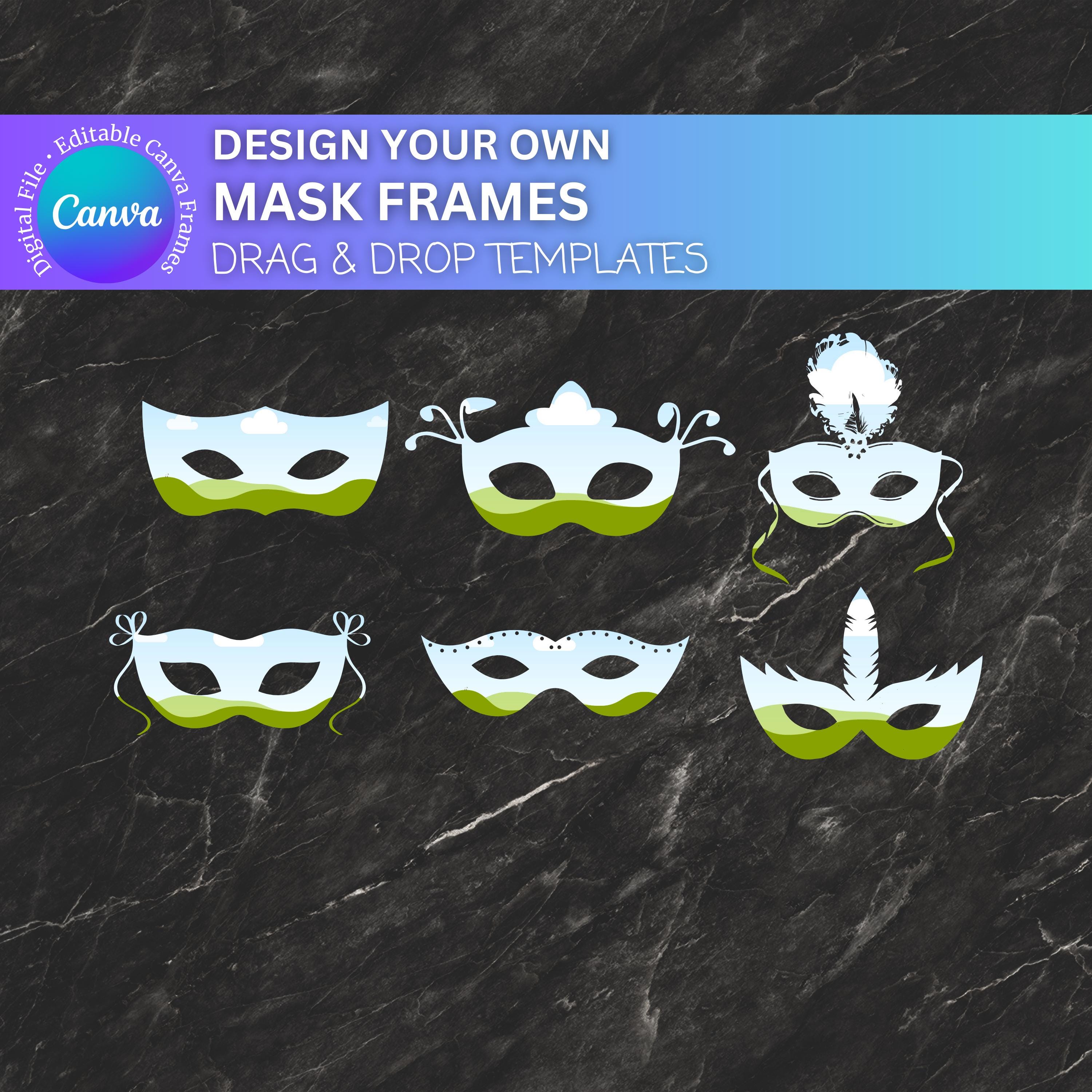 Máscaras de mardi gras colgadas en la pared vintage creadas con ai