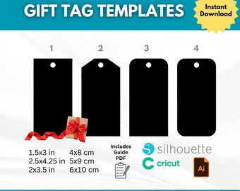 Etiquetas de regalo navideñas SVG: Archivos de corte DIY, etiquetas imprimibles para Cricut y Silhouette (Guía en PDF)