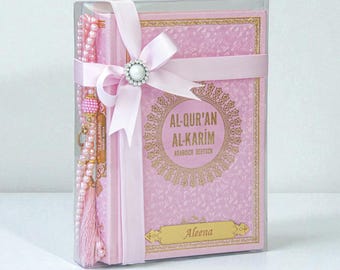 Arabisch Deutsch Quran Der Heilige Koran mit deutscher Übersetzung (German Translation) – Hardcover Gift Set with Tasbih Islamic Gift