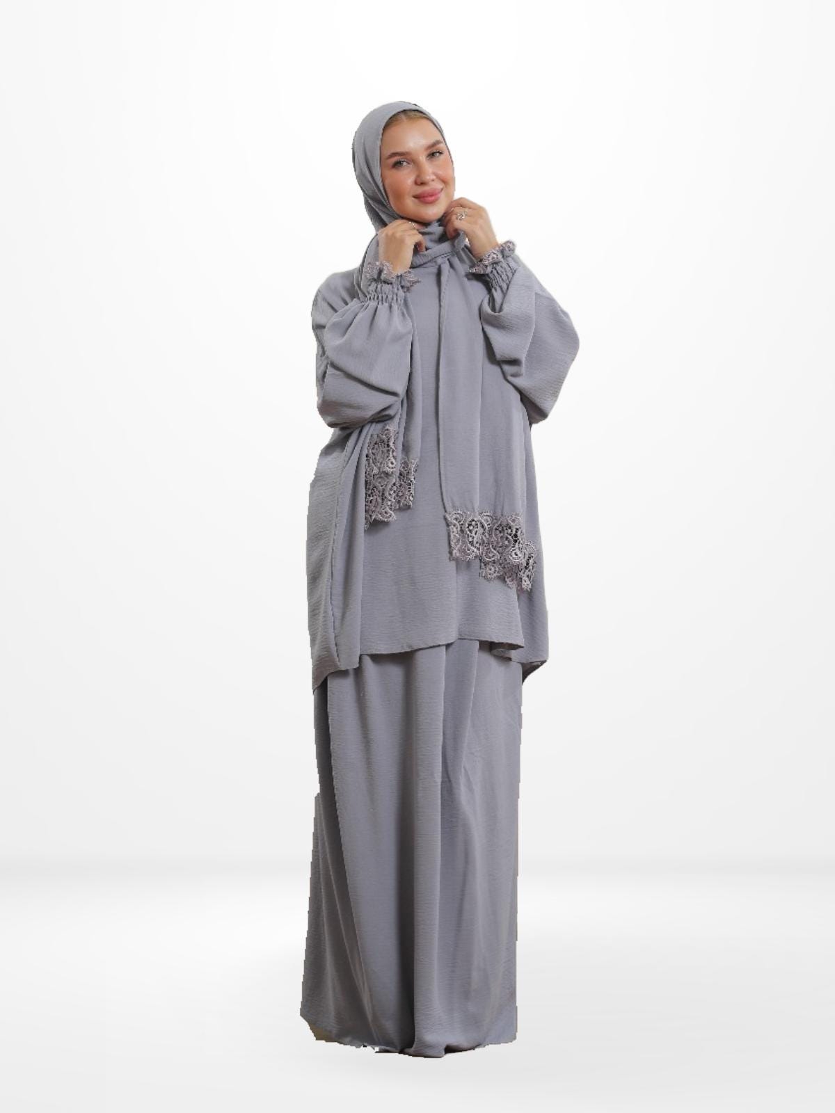 Abi Kaftan Eleganti Musulmani Con Maniche Smock E Cappotto - Foto 3