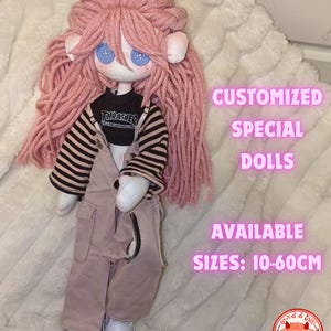 Anpassade plyschdockor, Anpassade knappögondockor, Handgjorda dockor, Anpassade dockor med bilder, Idol plyschdockor, Bomullsdocka