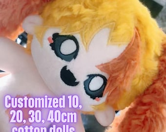 Custom Cotton Dolls, Custom OC Dolls, Plush Commissions, Picture Custom Plush Dolls, Custom Anime Dolls, Customizable Complex Dolls