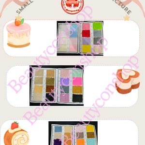 May include: A collection of fabric swatches in various colors and textures. The swatches are arranged in rows and columns on a white background. The swatches are labeled with numbers. The fabric swatches are for use in making small rabbit fur items.