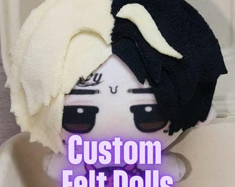 Custom Felt Dolls, Custom 10cm Dolls, Custom Dolls With Pictures, Keychain Bag Decoration Dolls, Special Gifts,Picture Customization