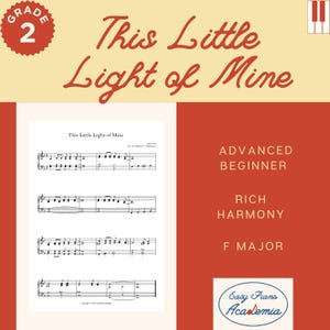 This Little Light of Mine Piano Solo: Christian Hymn (Digital Download)