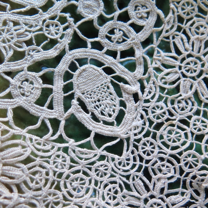 Antique Italian Needle Lace Placemats in Linen with Acorn Etsy