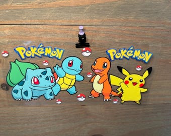 Pokémon Pikachu / Vinilo adhesivo UV para vasos infantiles de 473 ml (16 oz) – Adhesivo permanente e impermeable para vasos y tazas Libbey / Bola de nieve