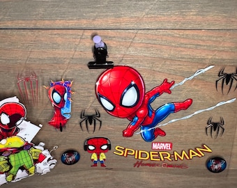 Spider-Man  | Spidey kids  16oz UV DTF Cup Wrap – Waterproof Permanent Decal for Libbey Glass Cans, Tumblers & Cups | Snowglobe