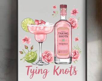 Margarita Bachelorette Party PNG: Margaritas and Matrimony Design (Digital Download)