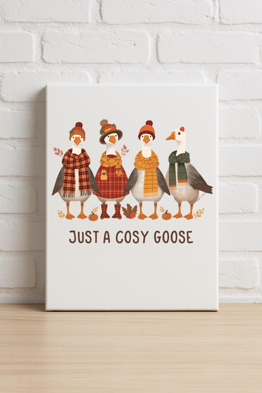 Cosy Fall Geese Clipart, Autumn Animals PNG (digital Download) - Etsy
