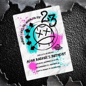 Blink 23er Geburtstagseinladung
