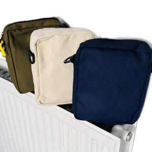 Petit sac à bandoulière, sac unisexe pour adolescents, sac de sortie, sac de voyage, sac en tissu kaki