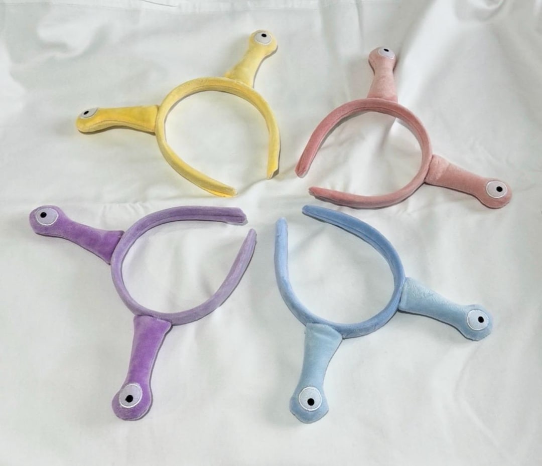 Pastel Alien Eye Headband: Plush Monster Animal Dress up Costume Ears ...