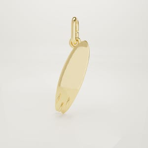 14K massief gouden surfplankbedelketting, armbandhanger