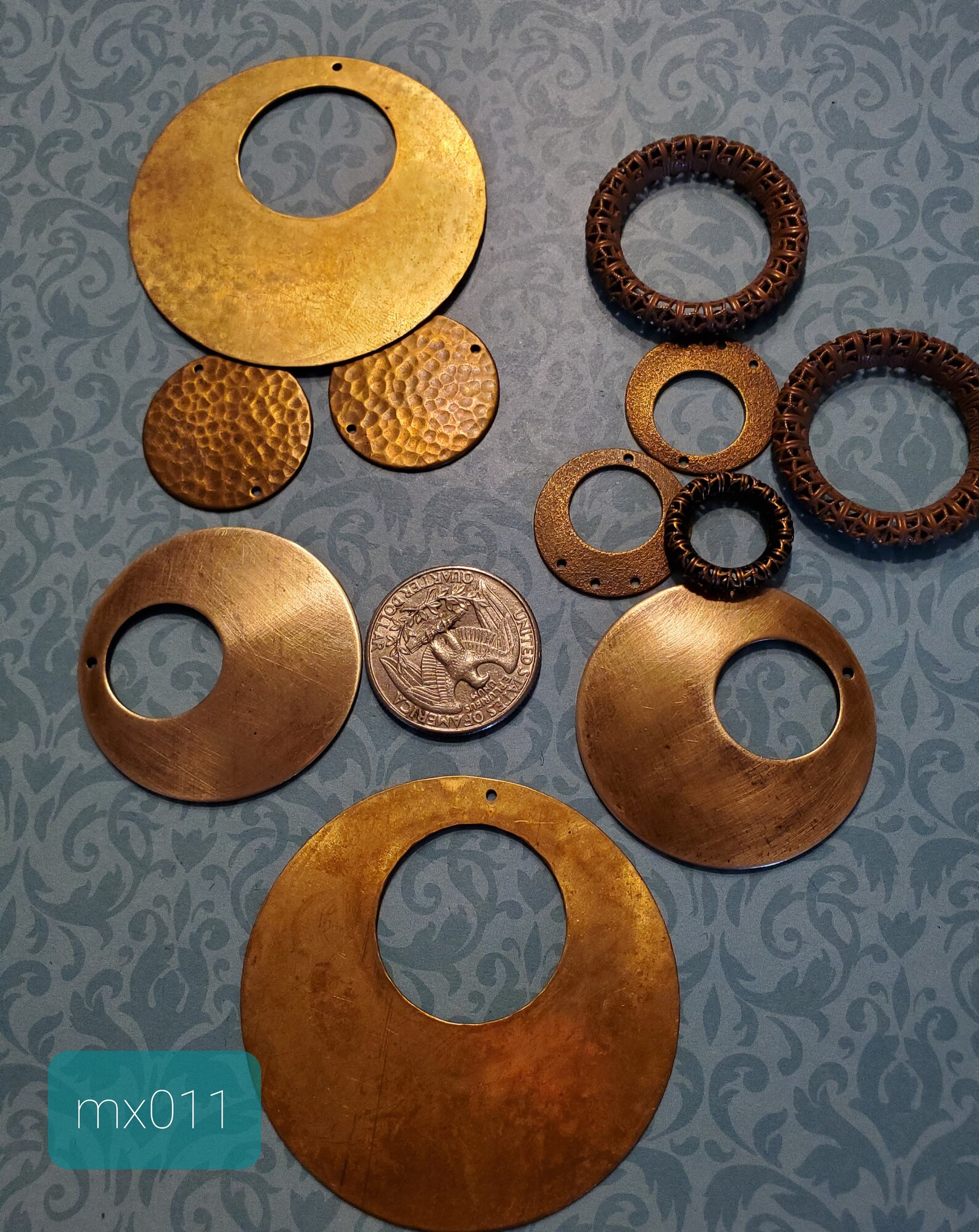 11 Pc. Mixed Brass Shapes Mx011 Etsy UK