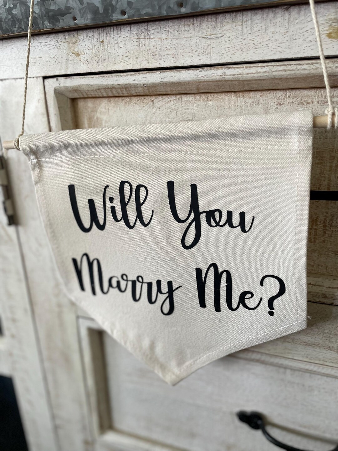 Marry Me Script Will You Marry Me Reusable Banner Photo Prop Script - Etsy