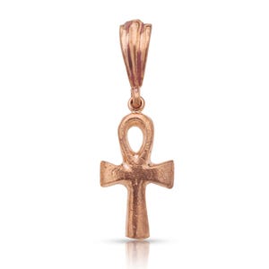 Real Pure Copper Small Smooth Ankh Pendant, Key Of Life Ankh Pendant, Egyptian Jewelry