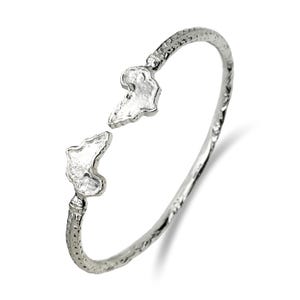 Afrika endet .925 Sterling Silber Armreif, Armreif, Afrikanischer Schmuck, 1 Stück