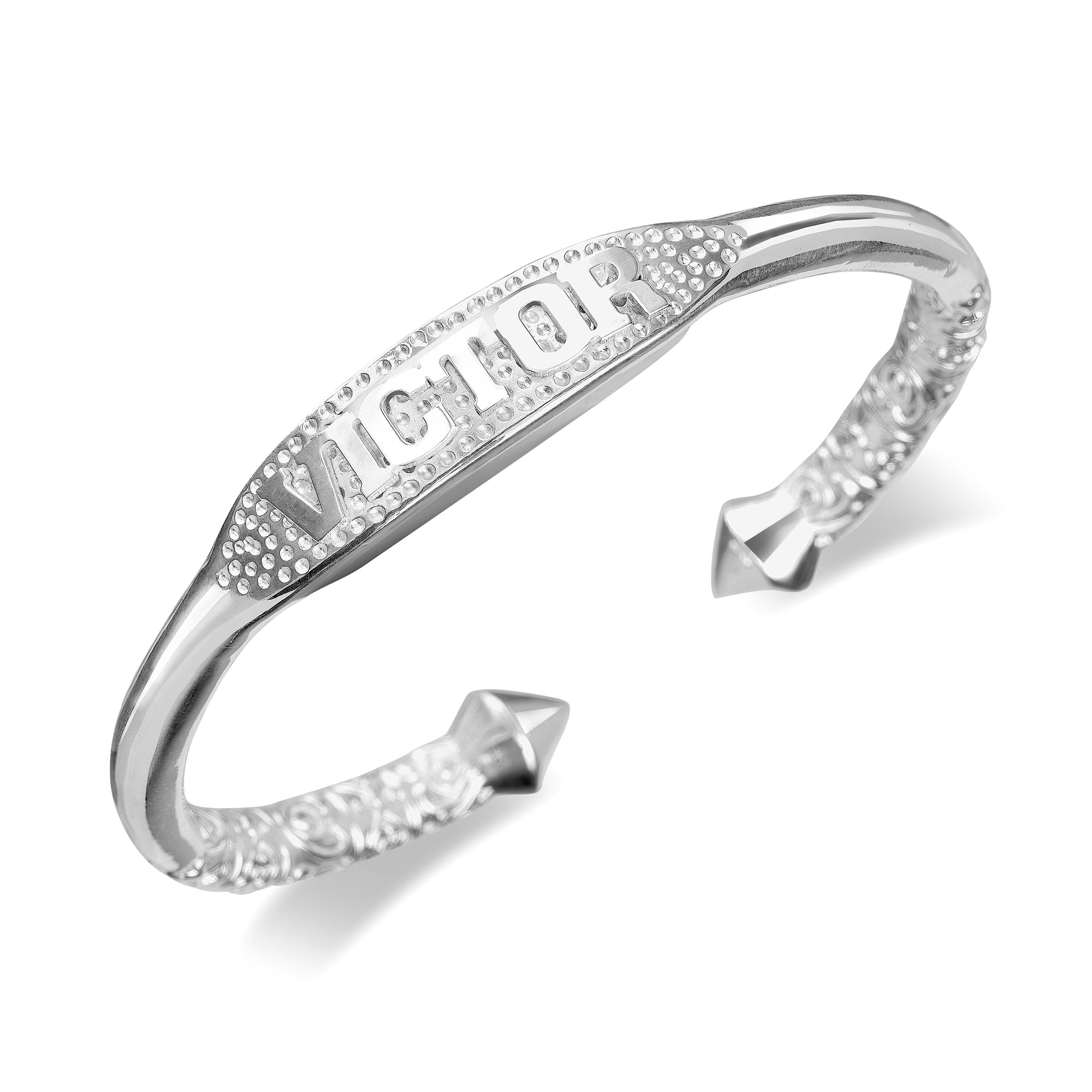 Personalized 925 Sterling Silver Custom Name Plate West Indian