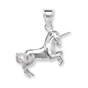 Unicorn 925 Sterling Silver Pendant, Fantasy Jewelry Gift for Her, Cute Horse Pendant
