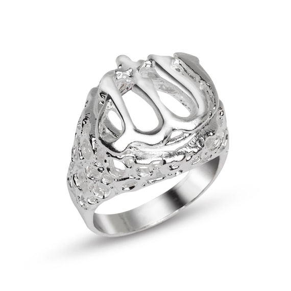 Bague en argent islamique, bague en argent sterling 925 pour homme