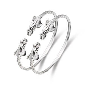 Elephant .925 Sterling Silver West Indian BABY Bangles, 1 pair