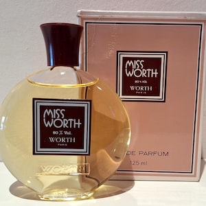Vintage Miss Worth van Worth eau de parfum voor spray. 120ml. Frasco diseñado por Lalique. Nuevo en caja origineel Año 1977. Rarísimo.