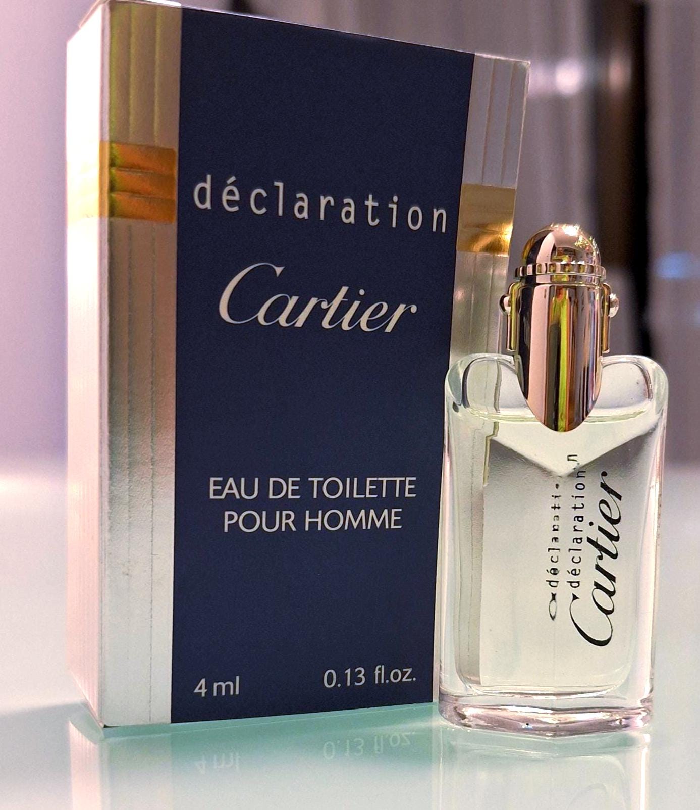 Vintage Declaration De Cartier Eau De Toilette Miniature (4ml