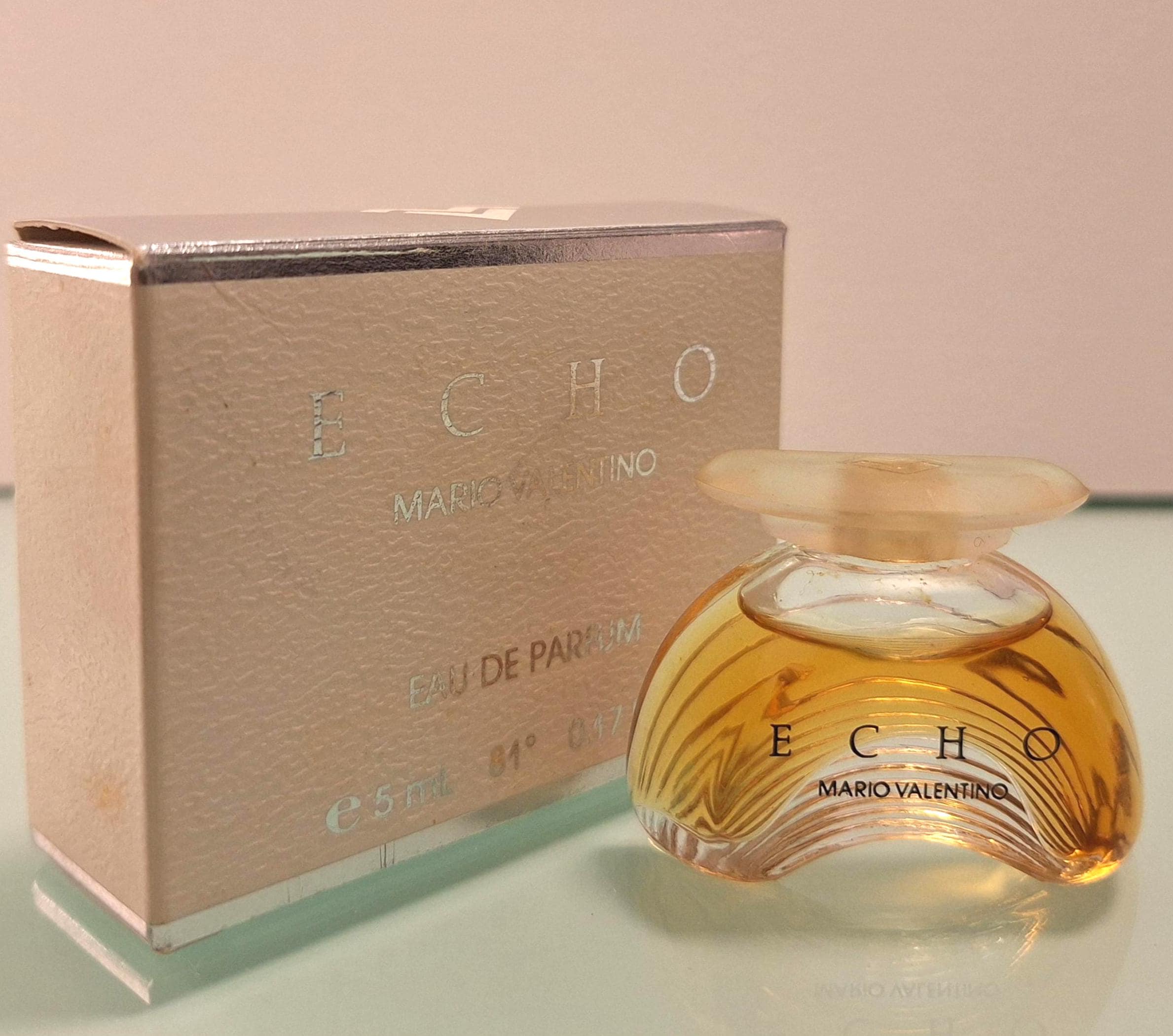 Vintage Mario Valentino Echo Eau De Parfum Miniature (5ml, 1989