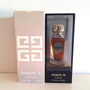 Givenchy III by Givenchy 15 ml para mujer Vintage Extracto de perfume puro raro de encontrar. Año 1970.Nuevo en su caja original.