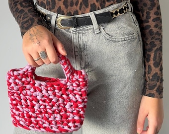 Crochet make up bag, Phone bag crochet, Mini crochet bag, Small bag crochet