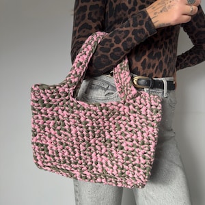 Gehäkelte Shopper Tasche, Gehäkelte Laptoptasche, Handgefertigte Häkeltasche