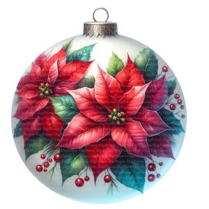 4 Christbaumschmuck Weihnachtsstern Weihnachten Clipart, Digitaler Download, JPGs Dateien, sofortiger Download, Druckvorlage