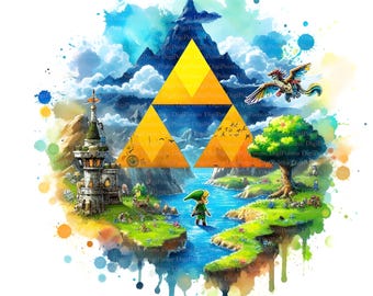 Zelda World Clipart, Digital Download, JPGs Files, Instant Download, Printable