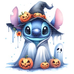 Stitch Halloween Kostüm, Digitaler Download, ohne Hintergrund, Transparente PNG, sofortiger Download, Druckvorlage