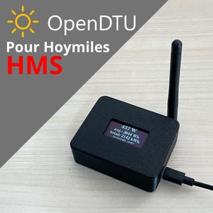 OpenDTU passerelle suivi conso pour Hoymiles HMS / HMT (Ecran Noir)