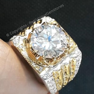 Beautiful Moissanite Men Ring 925 Sterling Silver Moissanite Ring Top quality Moissanite ring gift for him