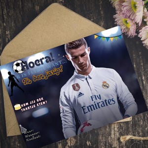 Invitation d'anniversaire de Cristiano Ronaldo NUMÉRIQUE