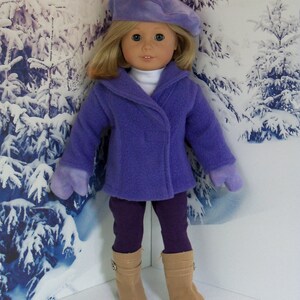 American Made 18 Inch Doll Coat With Mittens Hat & Boots in - Etsy