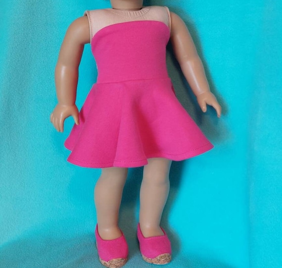 Hot Pink Knit Bandeau Sleeveless Skater Dress and Optional Jacket and Shoes Made to Fit the 18 Inch Doll - Etsy Hot Pink Knit Bandeau Sleeveless Skater Dress and Optional Jacket and Shoes Made to Fit the 18 Inch Doll - Etsy