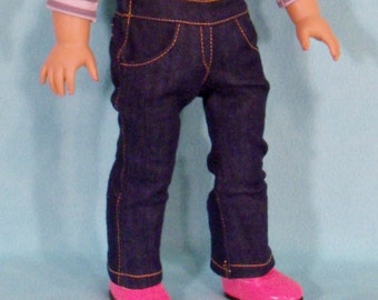 Denim Boot Cut Jeans for 18 inch Dolls