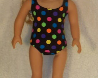 Multi-Color Polka Dot Swimsuit for 18 inch Doll