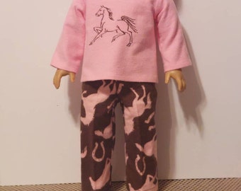 Horse Pajamas for 18 inch Dolls