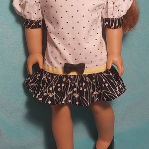 Long Waisted  Dress with optional Shoes for 18 inch Doll
